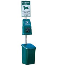 Poly DOGIPOT® QUIK Pet Station - Steel Post (#1010-S) Poly DOGIPOT® QUIK Pet Station - Steel Post (#1010-S)